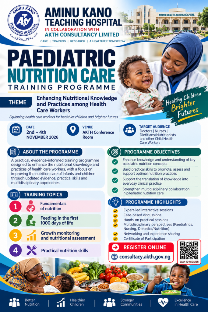 paediatric nutrition care training poster