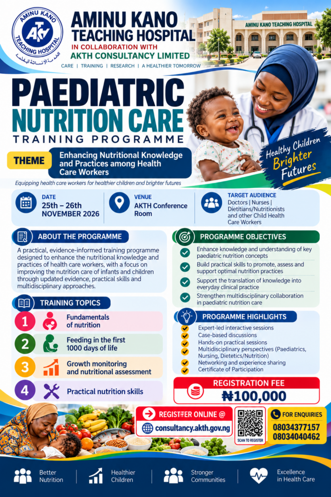 paediatric nutrition care training programme